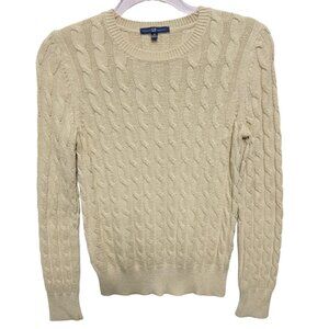 Gap Angora Rabbit Hair Cable Knit Sweater Pullover